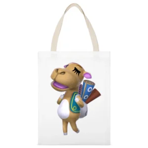 Saharah From Animal Crossing Nintendo Character Video Game White Canvas Tote Shopping Bag