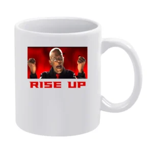 Samuel L Jackson Rise Up Falcons White Mug