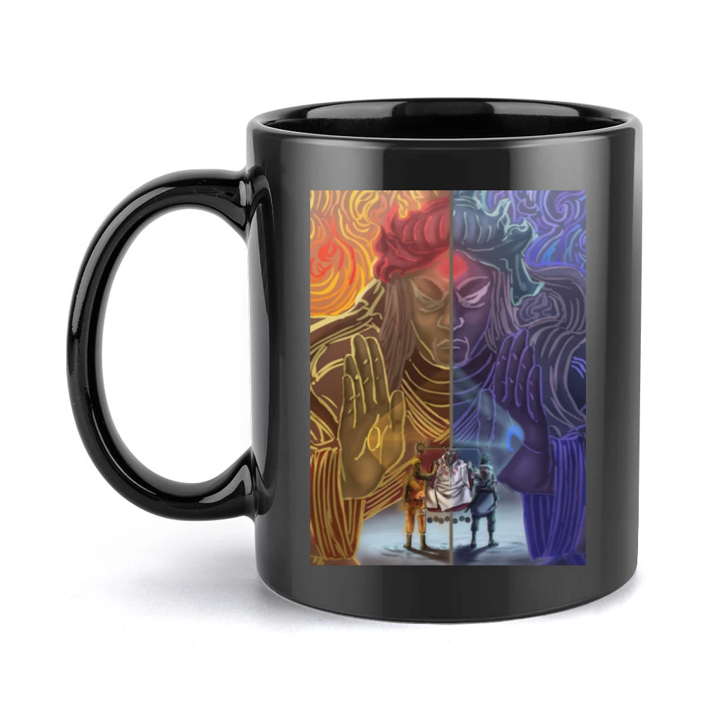 Sasuke Uchiha Naruto Uzumaki and the sage of the six path anime manga Black Mug