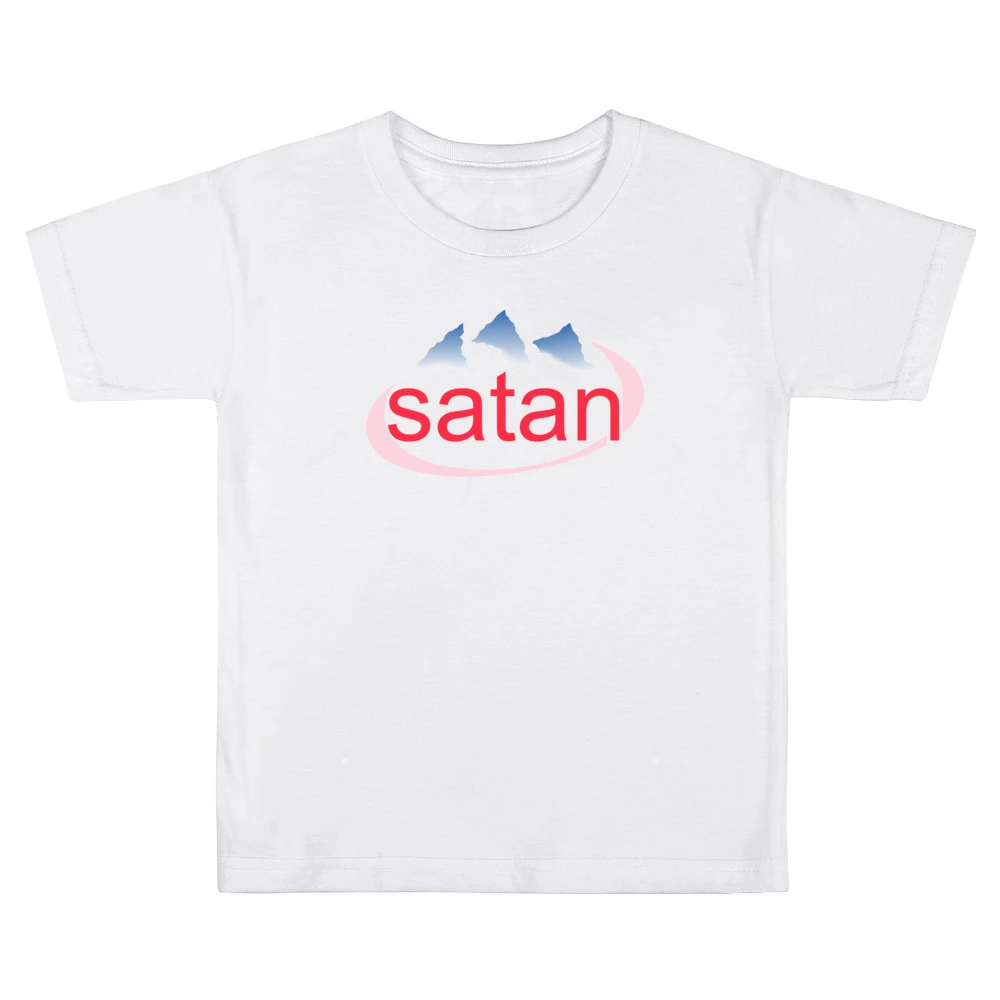Satan Funny Water Parody Kids Boys Girls T-Shirt
