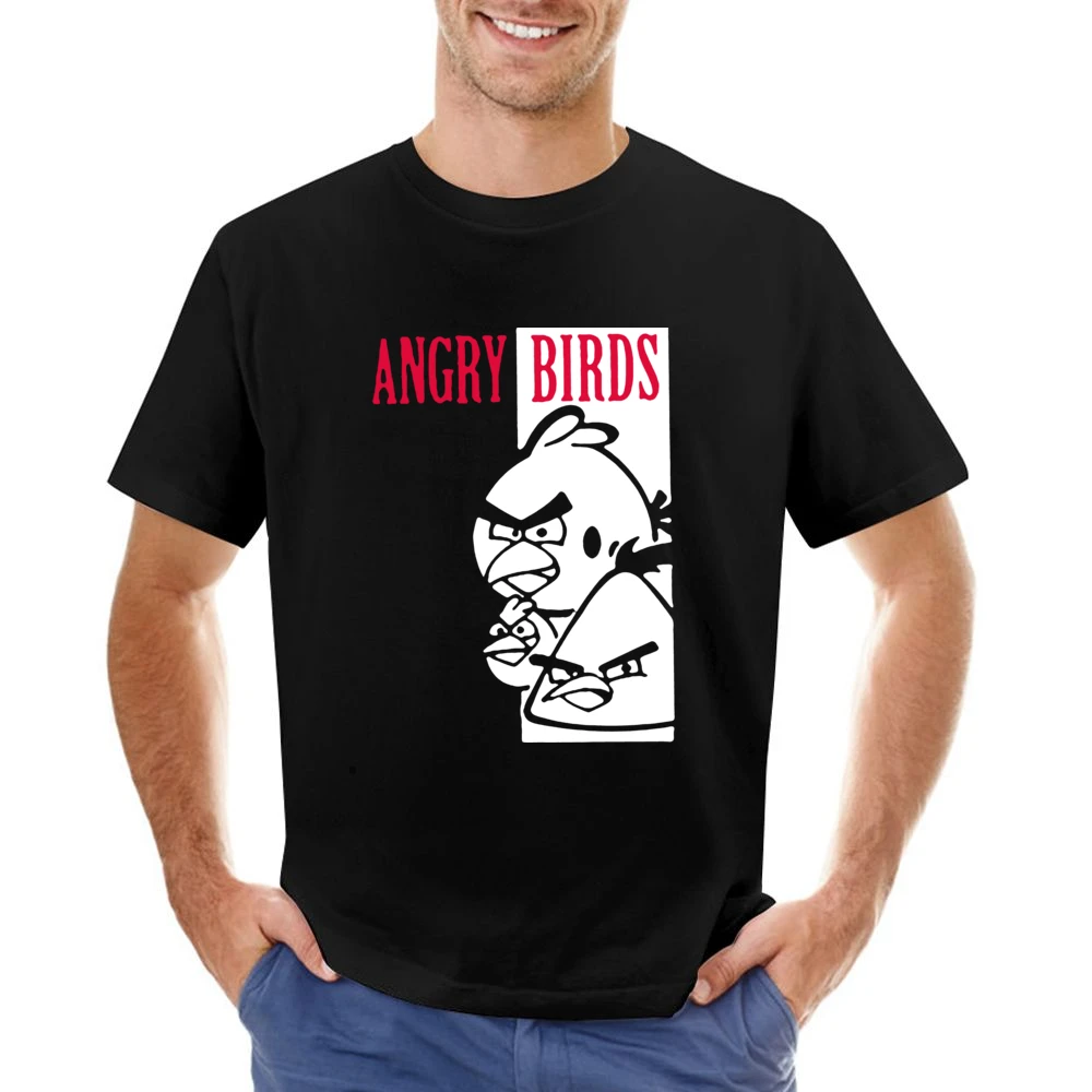 Scarface angry bird parody funny Asian Size Men T-Shirt