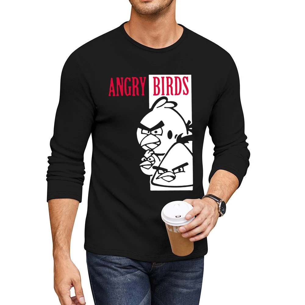 Scarface angry bird parody funny Men CrewNeck Long Sleeve T-Shirt