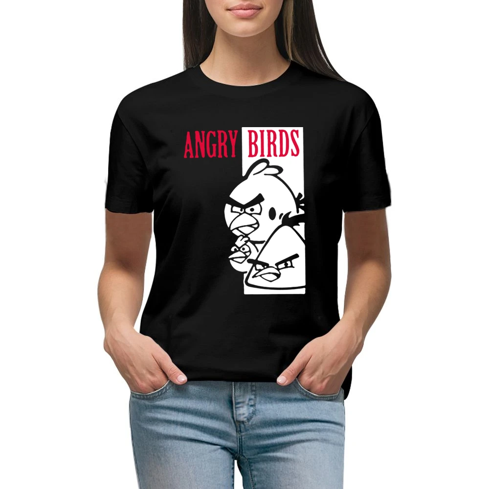 Scarface angry bird parody funny Premium Women Ladies T-shirt