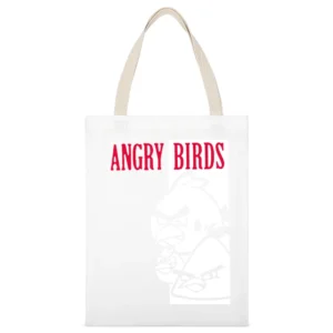 Scarface angry bird parody funny White Canvas Tote Shopping Bag