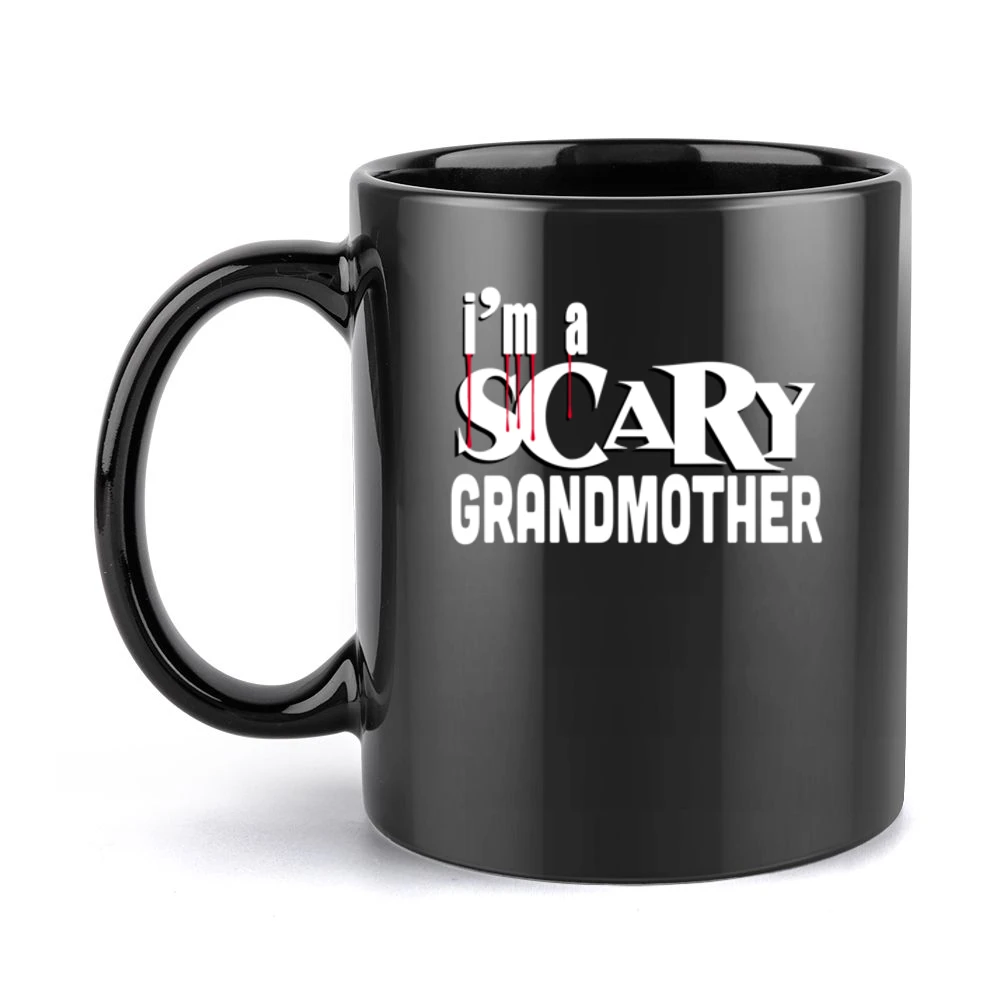 Scary Grandmother Tshirt (all Styles And Colors Available) Black Mug