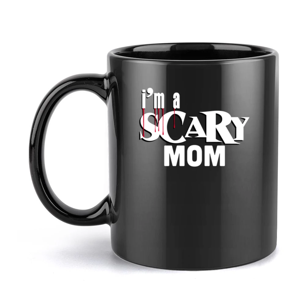 Scary Mom Tshirt (all Styles And Colors Available) Black Mug