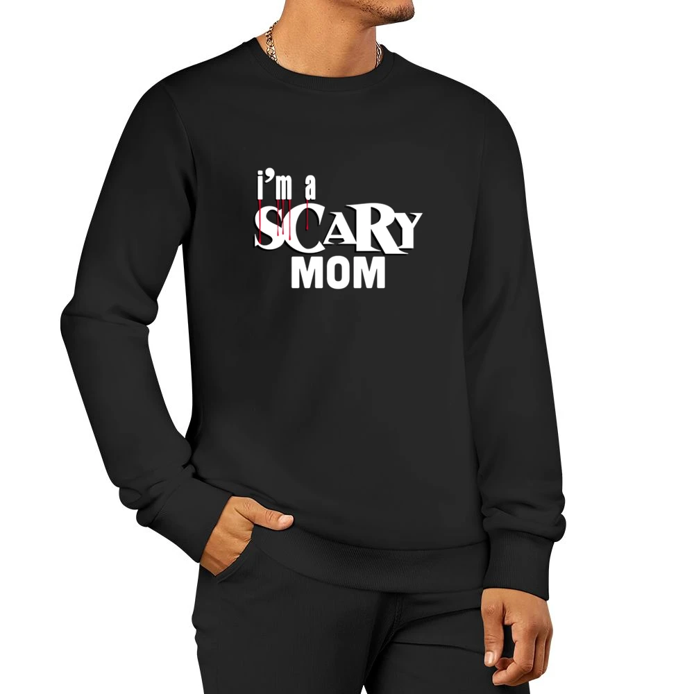 Scary Mom Tshirt (all Styles And Colors Available) Men Pullover Sweatshirt
