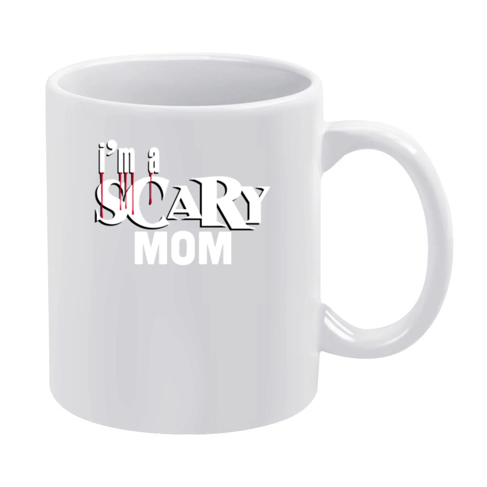 Scary Mom Tshirt (all Styles And Colors Available) White Mug