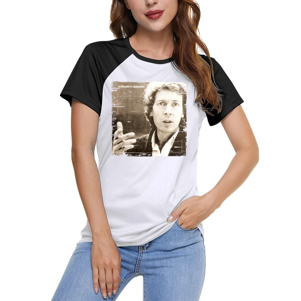 Scott Walker Climate Of The Hunter Album Cover Distressed Image T Shir Women Ladies Short Sleeve T-Shirt