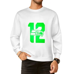 Seahawks 12th Man Tshirt European Size Pullover Sweater