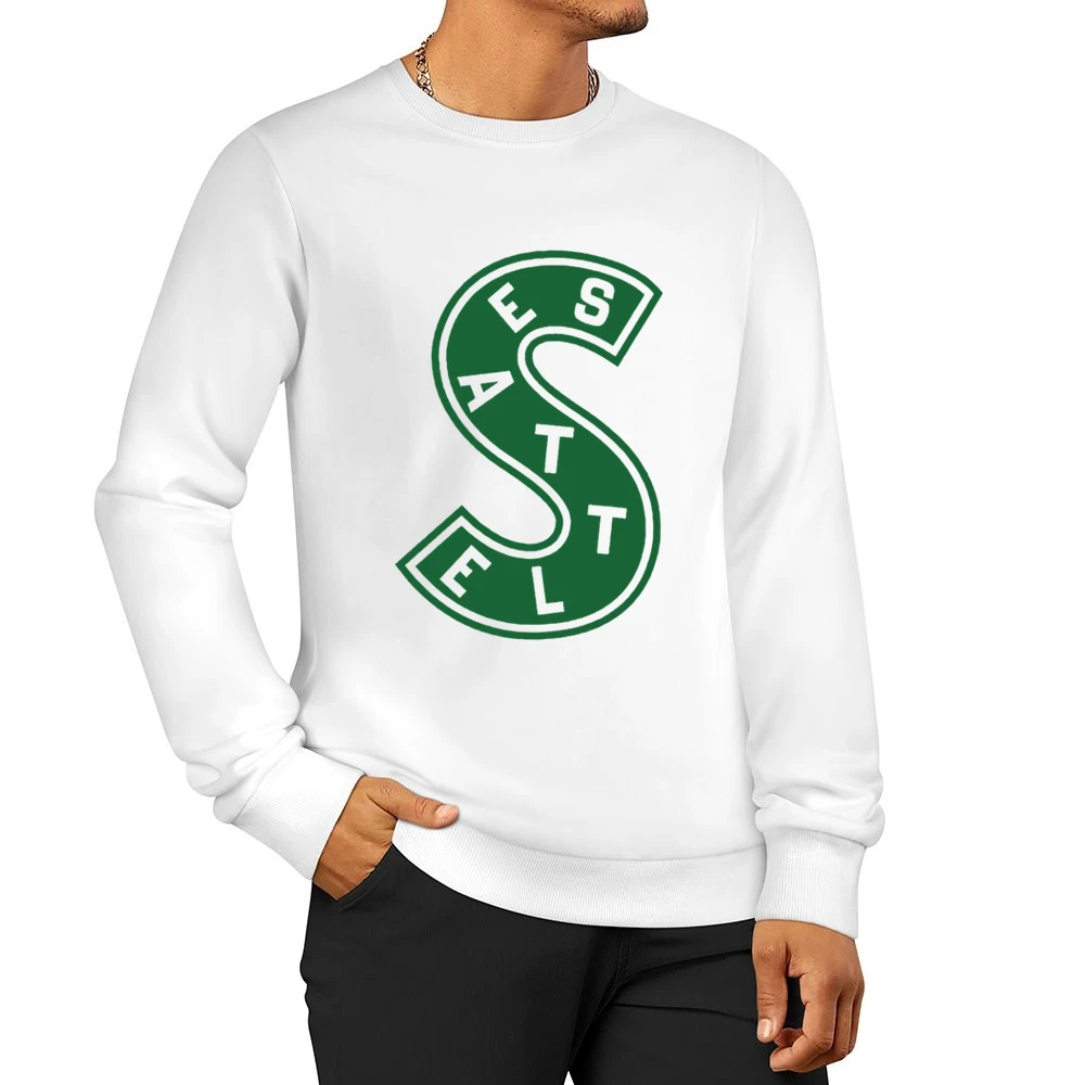 Seattle Hockey Team Retro Metropolitans Sports Logo Fan Men Pullover Sweatshirt