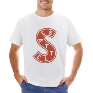 Seattle Hockey Team Retro Metropolitans Sports Red Logo Fan Asian Size Men T-Shirt