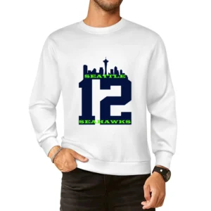 Seattle Seahawks 12th Man Tshirt European Size Pullover Sweater