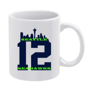 Seattle Seahawks 12th Man Tshirt White Mug