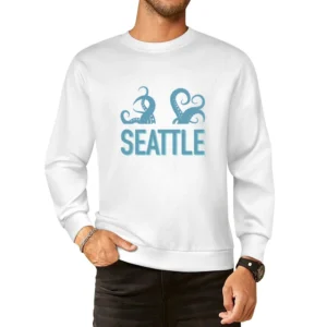 Seattle Washington Kraken Hockey Fan European Size Pullover Sweater