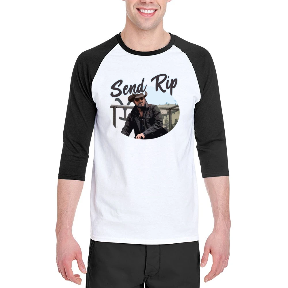 Send Rip Wheeler Yellowstone Show Men 3/4 Sleeve T-Shirt
