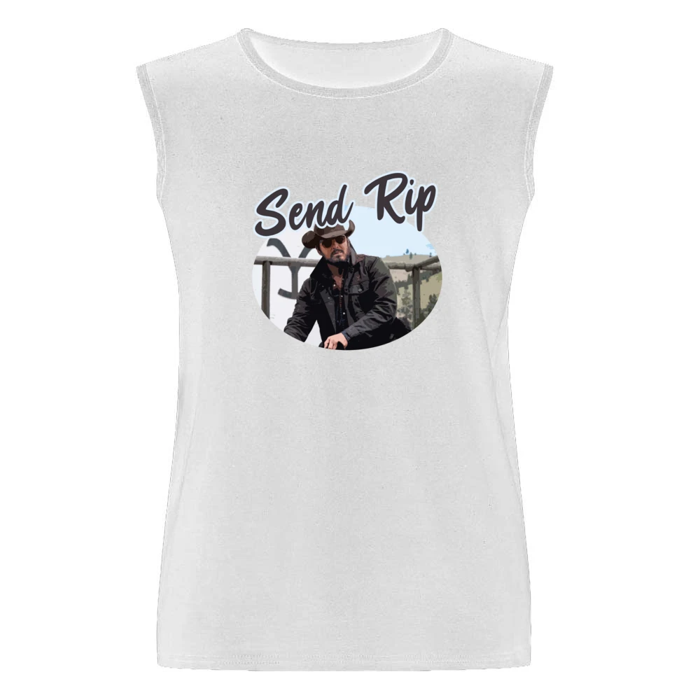 Send Rip Wheeler Yellowstone Show Men Sleeveless T-Shirt
