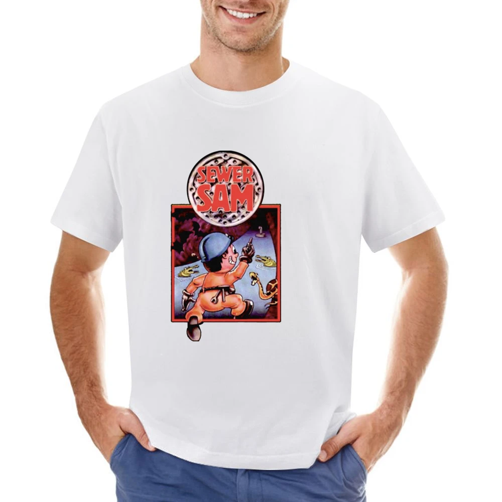 Sewer Sam Video Game Retro 80s Asian Size Men T-Shirt