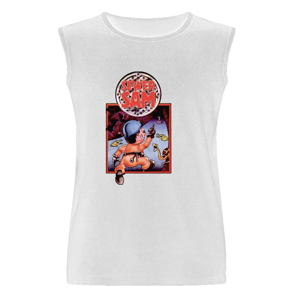 Sewer Sam Video Game Retro 80s Men Sleeveless T-Shirt