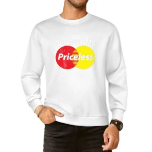 Sex With Me Priceless Funny Mastercard Parody Cool Nathan Sykes Graphi European Size Pullover Sweater