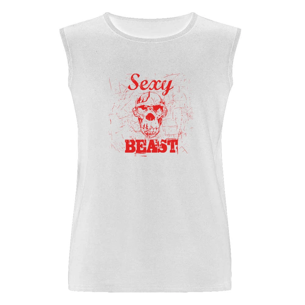 Sexy Beast Funny Joke Men Sleeveless T-Shirt