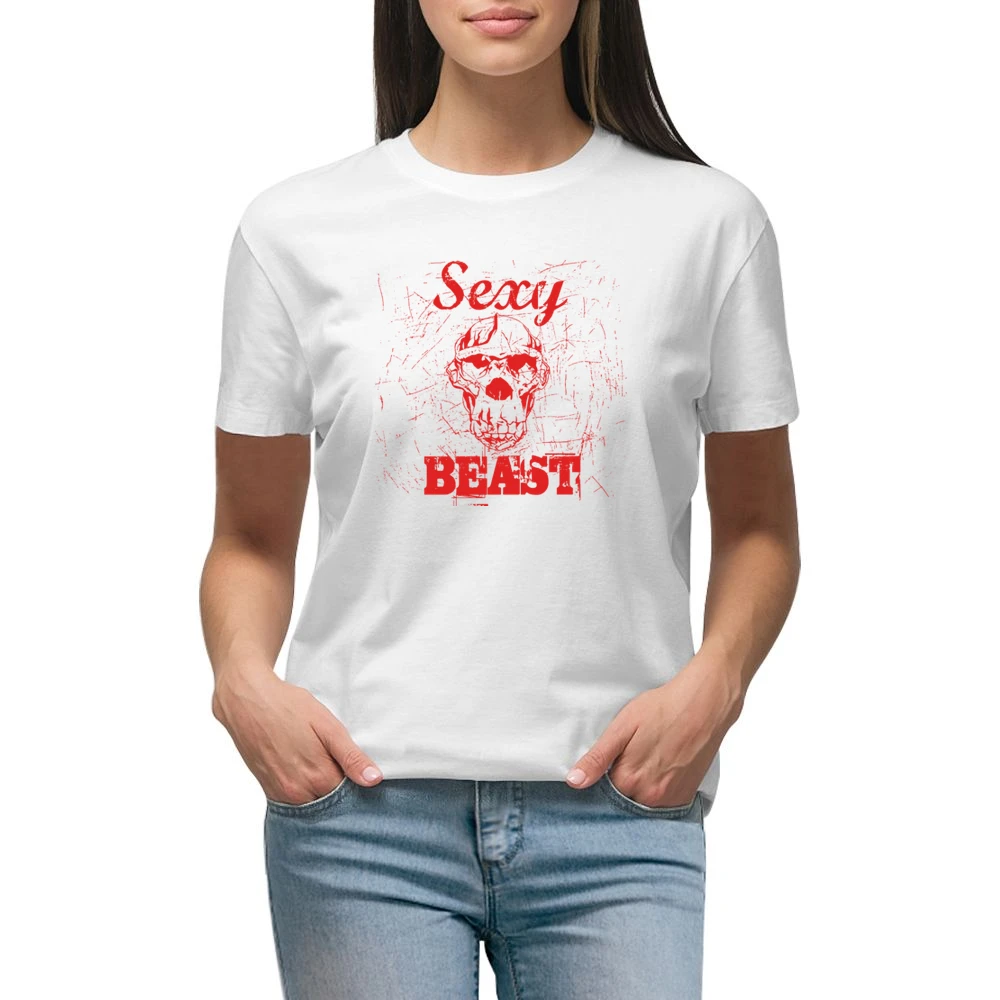 Sexy Beast Funny Joke Premium Women Ladies T-shirt