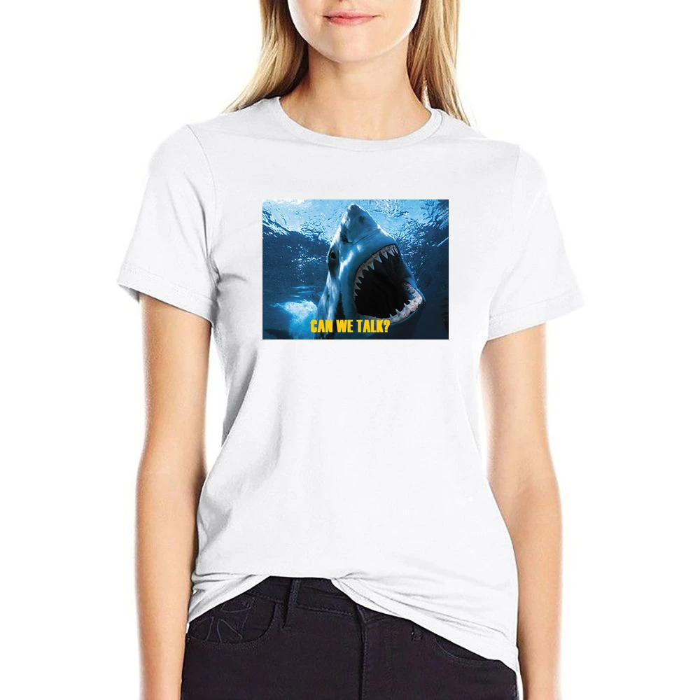 Shark Week Tv US Size Women Ladies T-shirt