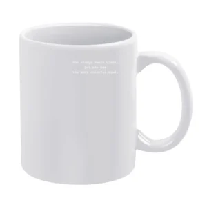 She Always Wears Black Colorful Mind Fun Popular Grunge Tumblr Graphic White Mug