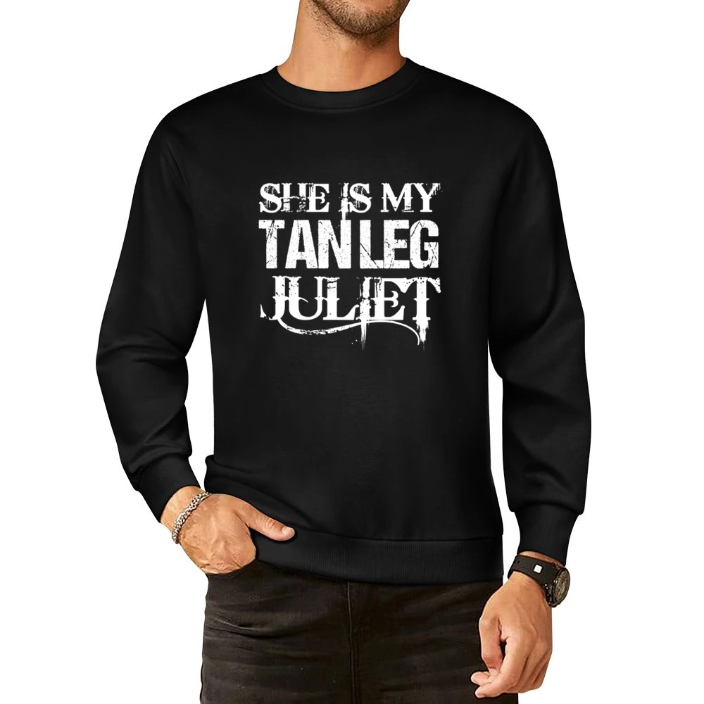 She Is My Tan Leg Juliet Country Music Aldean Fun Couples Graphic T Sh European Size Pullover Sweater