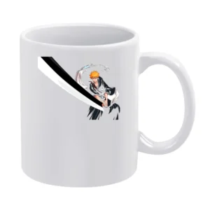 Shikai Zangetsu tensho ichigo kurosaki black sword shinigami bleach an White Mug