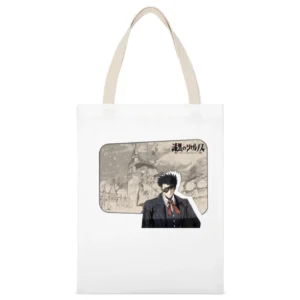 Shikkoku no Sharnoth: What a Beautiful Tomorrow White Canvas Tote Shopping Bag