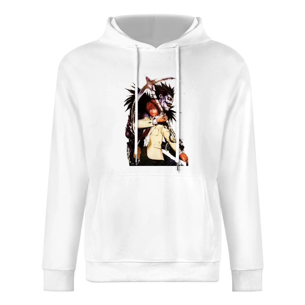 Shinigami Ryuk and yagami light Kira killer Death Note European Size Men Hoodie