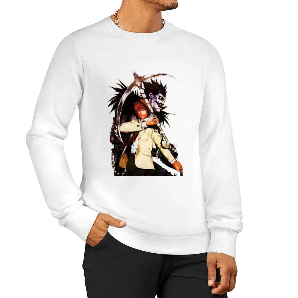Shinigami Ryuk and yagami light Kira killer Death Note Men Pullover Sweatshirt