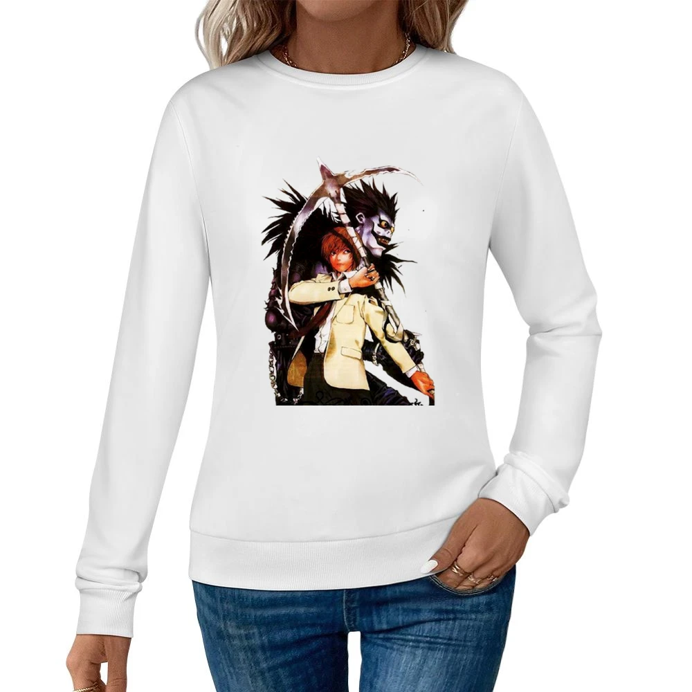Shinigami Ryuk and yagami light Kira killer Death Note Women Pullover Sweatshirt