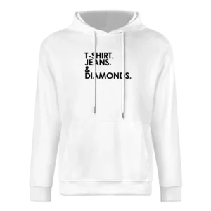 Shirt Jeans And Diamonds Fun Graphic European Size Men Hoodie
