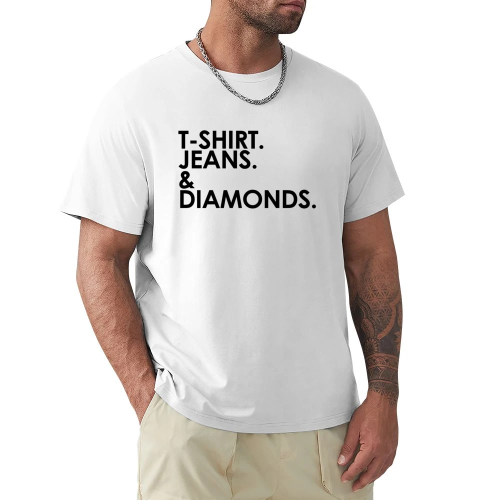 Shirt Jeans And Diamonds Fun Graphic Premium Men T-shirt