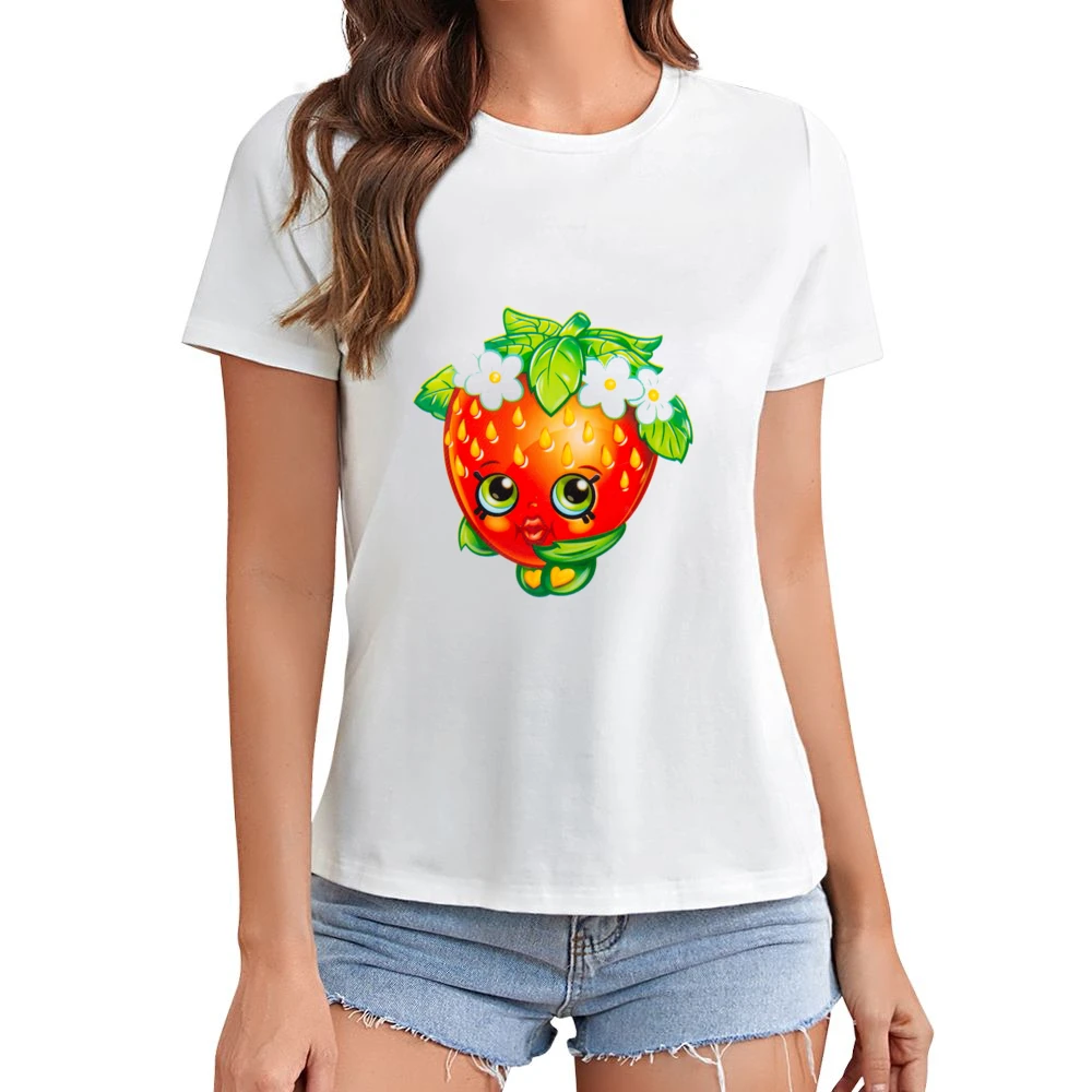 Shopkins Strawberry Kiss Asian Size Women Ladies T-shirt