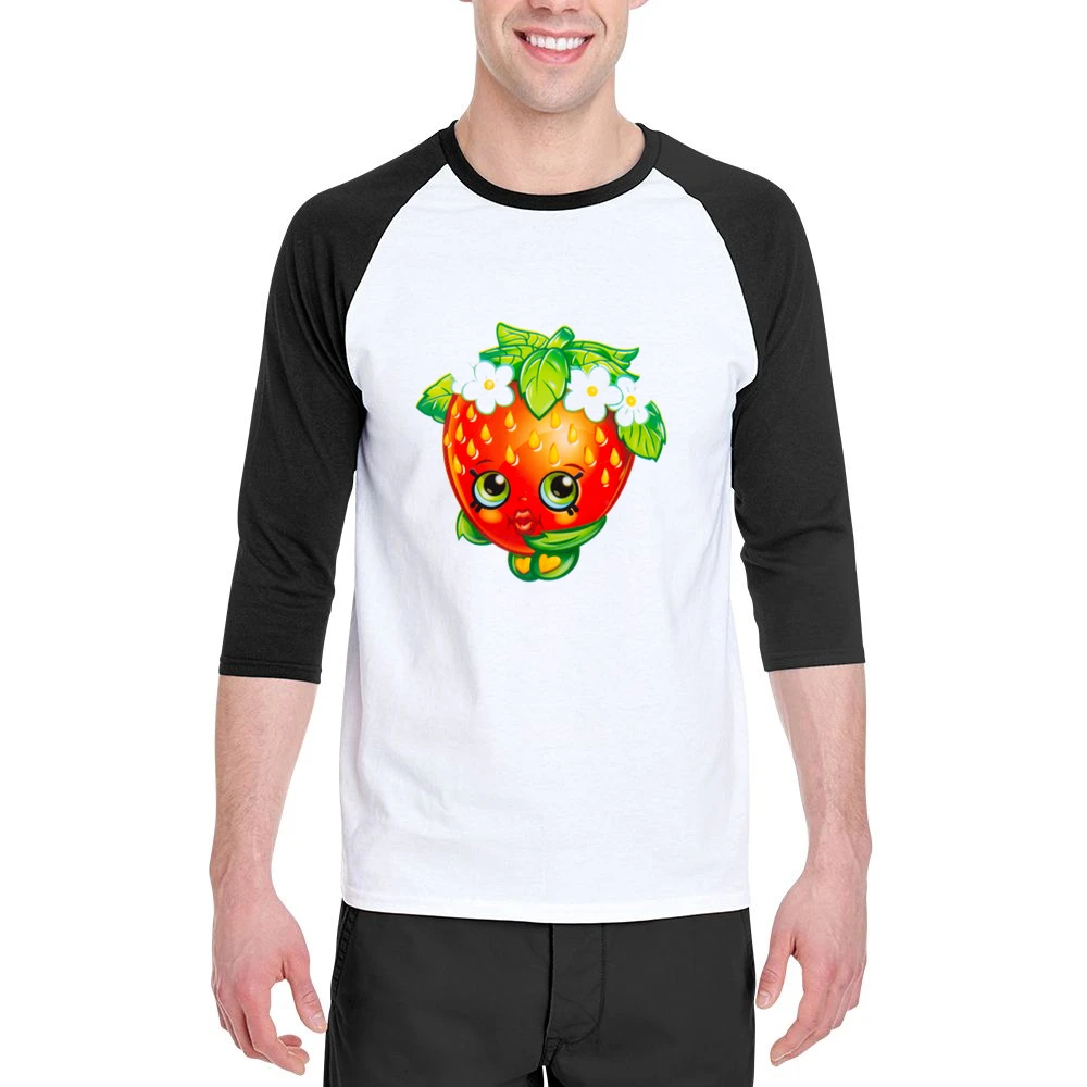 Shopkins Strawberry Kiss Men 3/4 Sleeve T-Shirt