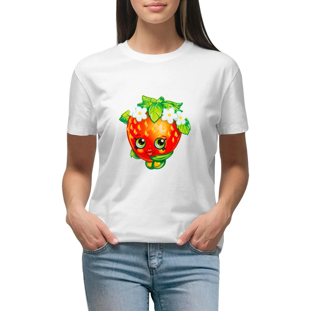 Shopkins Strawberry Kiss Premium Women Ladies T-shirt