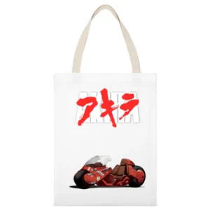 Shotaro Kaneda motorcycle bike bosozoku Capsule gang akira manga ani White Canvas Tote Shopping Bag