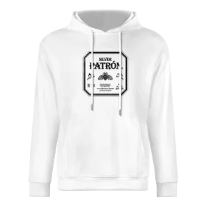 Silver Patron Tequila Graphic Vintage Alcohol Party Tee Shirt European Size Men Hoodie