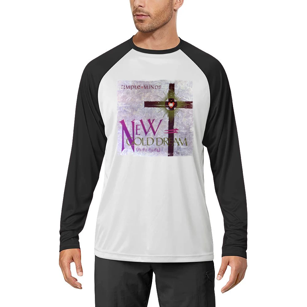 Simple Minds New Gold Dream Album Cover Distressed Image Men Long Sleeve T-Shirt