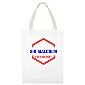 Sir Malcolm For President 2016 Penny Dreadful TV Show White Canvas Tote Shopping Bag