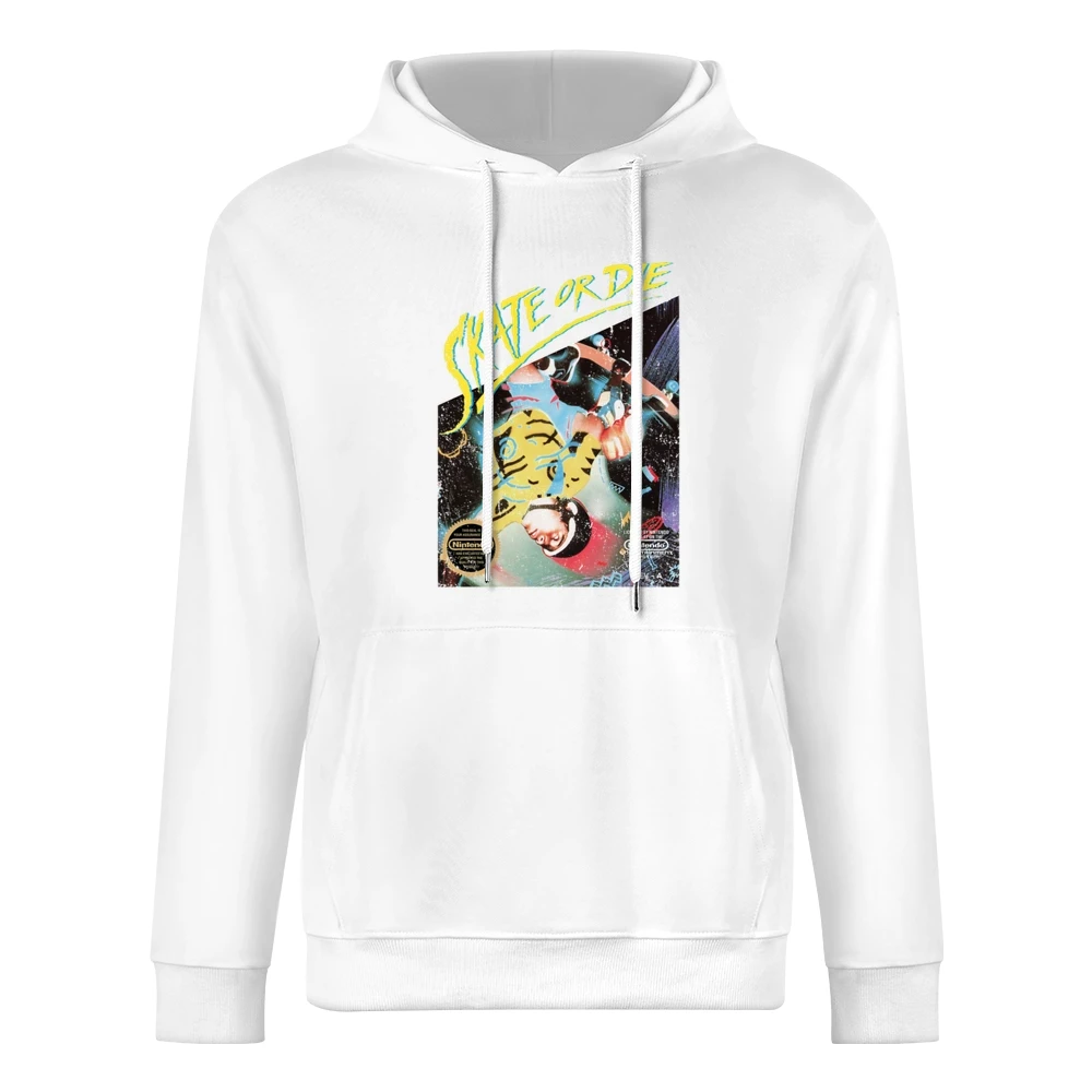Skate Or Die Nes Nintendo Old School Retro Video Game Fan Distressed T European Size Men Hoodie