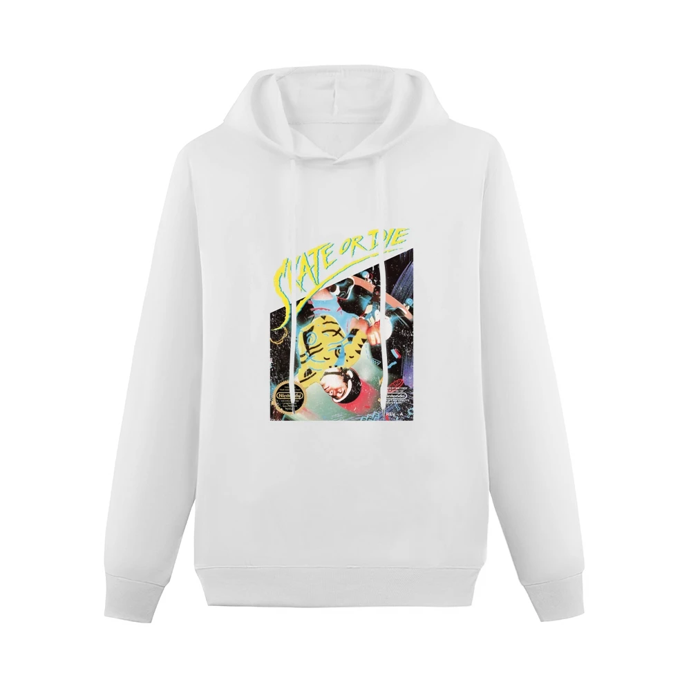 Skate Or Die Nes Nintendo Old School Retro Video Game Fan Distressed T Men Hoodie Without Pocket