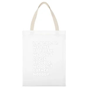 Slick Rick Doug E Fresh Tshirt White Canvas Tote Shopping Bag