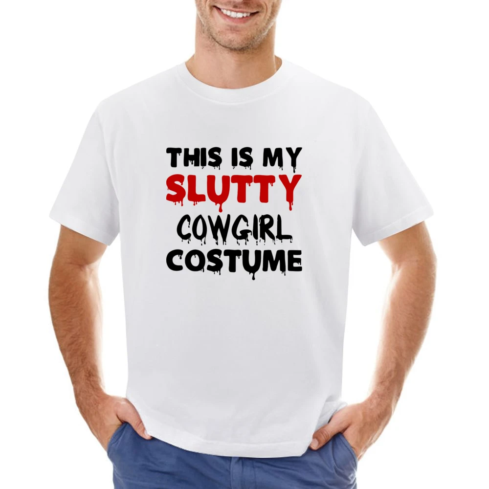 Slutty Cowgirl Tshirt Asian Size Men T-Shirt