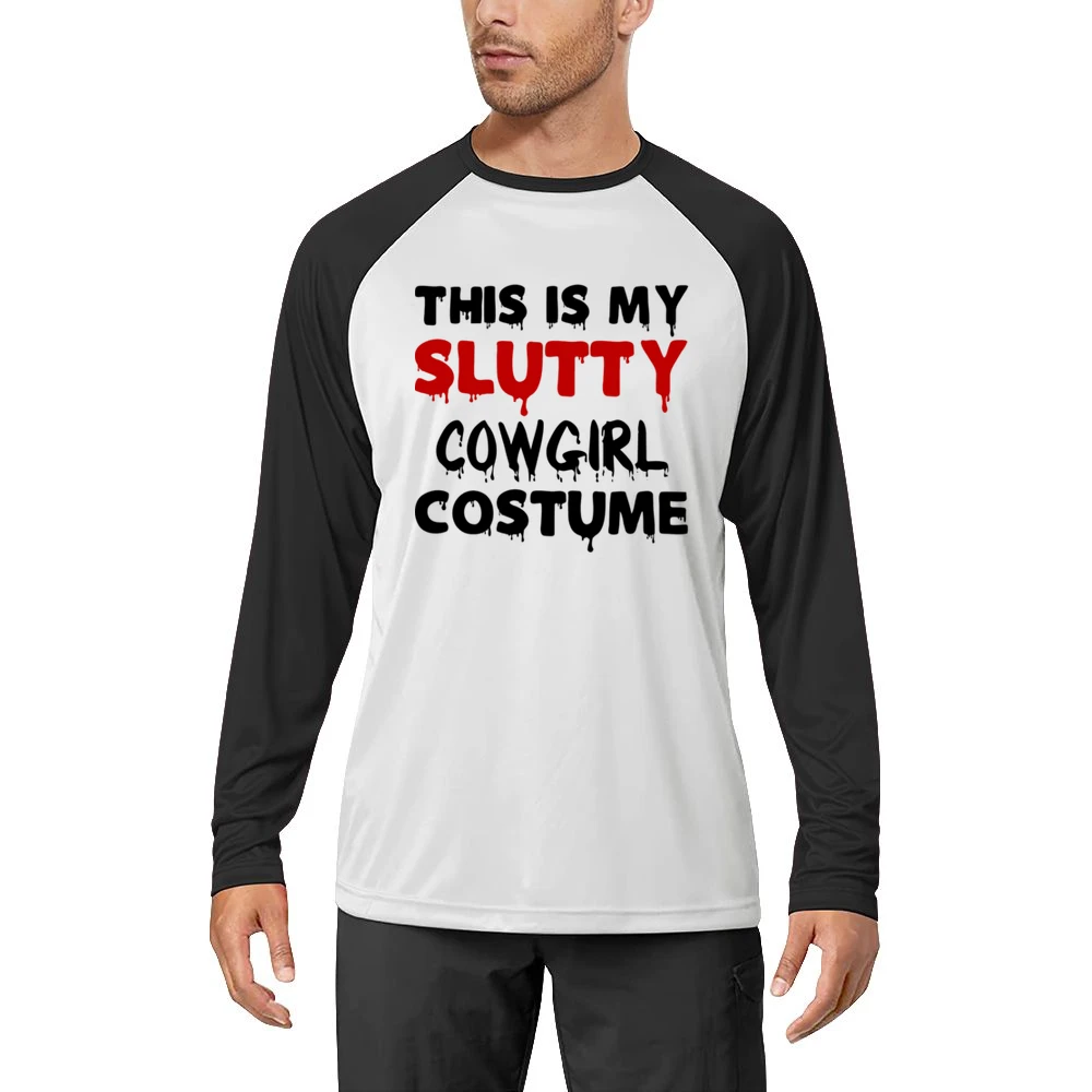 Slutty Cowgirl Tshirt Men Long Sleeve T-Shirt