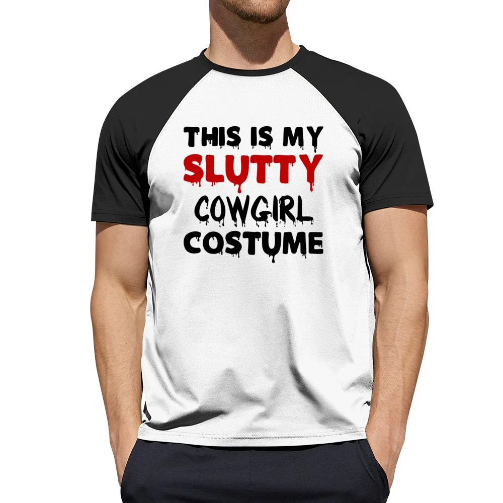 Slutty Cowgirl Tshirt Men Short Sleeve T-Shirt
