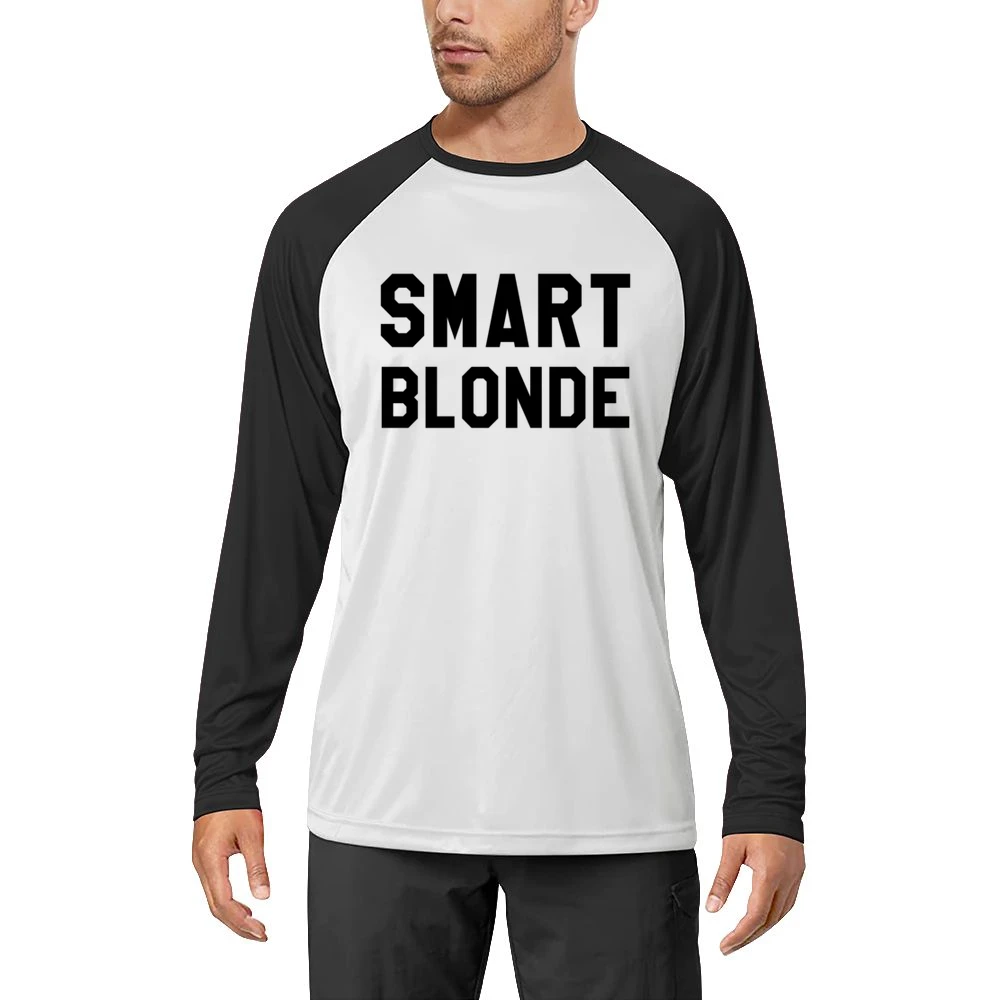 Smart Blonde Fun Graphic Hair Student Educated Men Long Sleeve T-Shirt